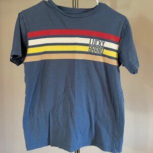 Boy's Lucky Brand Short Sleeve T-Shirt Size L 14/16 Pre-owned